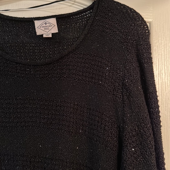 St Johns Bay Womens Sequin Sweater NWT 2x - Picture 3 of 6